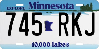 MN license plate 745RKJ