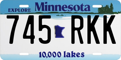 MN license plate 745RKK