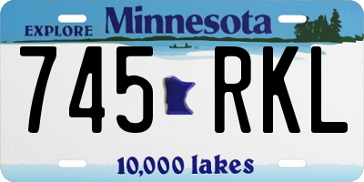 MN license plate 745RKL