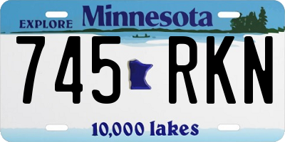 MN license plate 745RKN