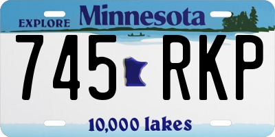 MN license plate 745RKP