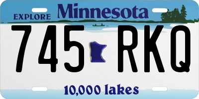 MN license plate 745RKQ