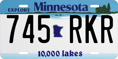 MN license plate 745RKR