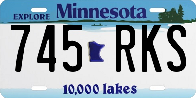 MN license plate 745RKS