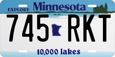 MN license plate 745RKT