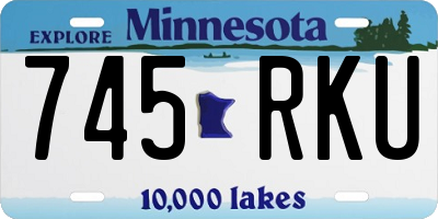 MN license plate 745RKU