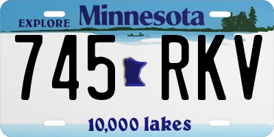 MN license plate 745RKV