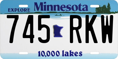 MN license plate 745RKW