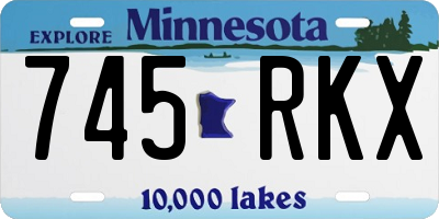 MN license plate 745RKX