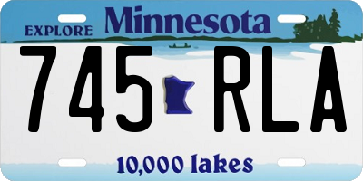 MN license plate 745RLA