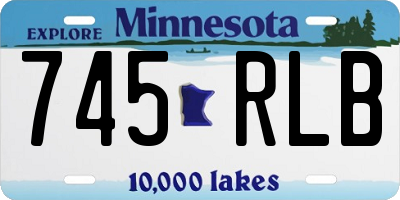 MN license plate 745RLB