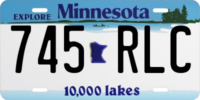 MN license plate 745RLC