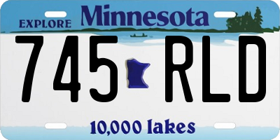 MN license plate 745RLD