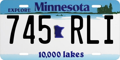 MN license plate 745RLI