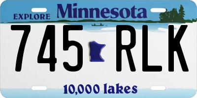 MN license plate 745RLK