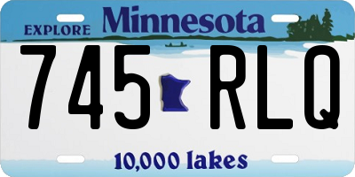 MN license plate 745RLQ