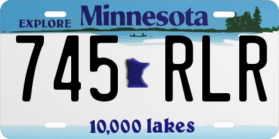 MN license plate 745RLR