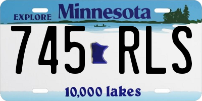 MN license plate 745RLS