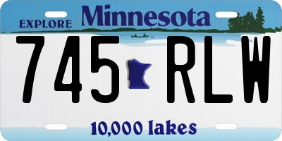 MN license plate 745RLW