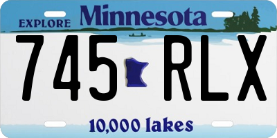 MN license plate 745RLX