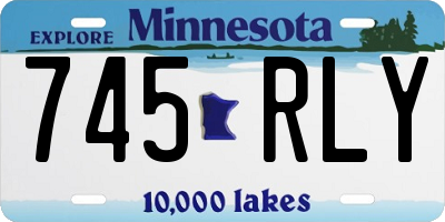 MN license plate 745RLY