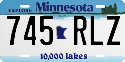 MN license plate 745RLZ