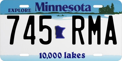 MN license plate 745RMA