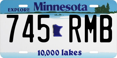 MN license plate 745RMB
