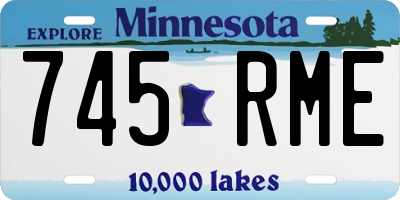 MN license plate 745RME