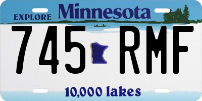 MN license plate 745RMF