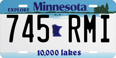 MN license plate 745RMI