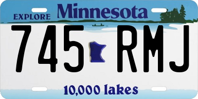 MN license plate 745RMJ