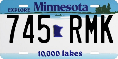 MN license plate 745RMK