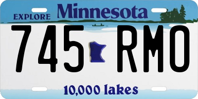 MN license plate 745RMO