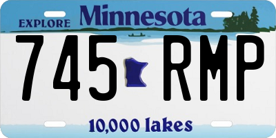 MN license plate 745RMP