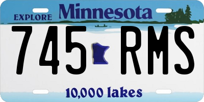 MN license plate 745RMS