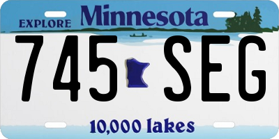 MN license plate 745SEG
