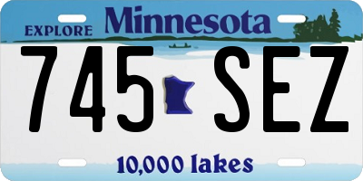 MN license plate 745SEZ