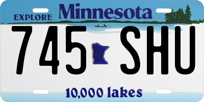 MN license plate 745SHU