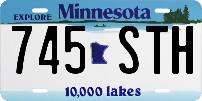 MN license plate 745STH
