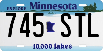 MN license plate 745STL