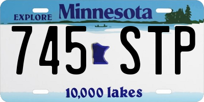 MN license plate 745STP