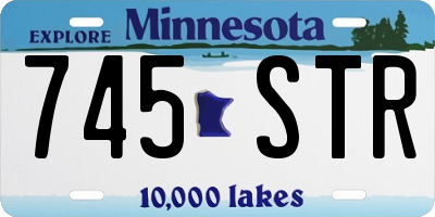 MN license plate 745STR