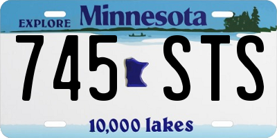 MN license plate 745STS