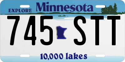 MN license plate 745STT