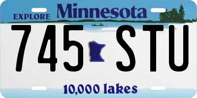 MN license plate 745STU