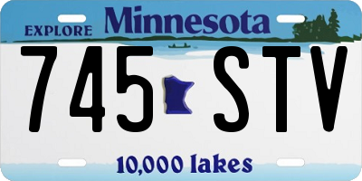 MN license plate 745STV