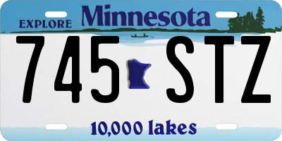 MN license plate 745STZ