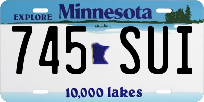 MN license plate 745SUI