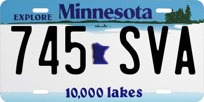 MN license plate 745SVA